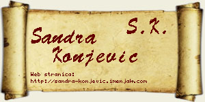 Sandra Konjević vizit kartica